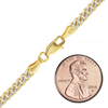 Bowery Curb Bracelet in 14K Two Tone Gold