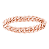 Bowery Curb Chain Ring in 14K Rose Gold