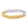 Bowery Curb Chain Ring in 14K Two-Tone Gold