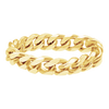 Bowery Curb Chain Ring in 14K Yellow Gold