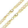 Bowery Curb Bracelet with Pave Set Lab Grown Diamonds in 14K Yellow Gold