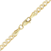 Bowery Curb Bracelet with Pave Set Lab Grown Diamonds in 14K Yellow Gold