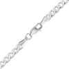 Bowery Curb Necklace with Pave Set Natural Diamonds in 14K White Gold