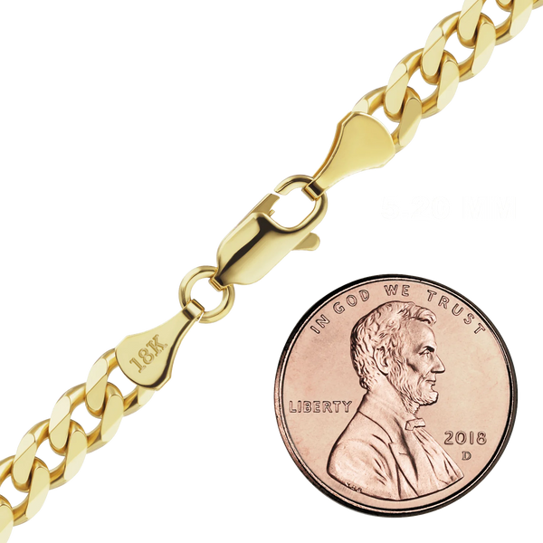 Bowery Curb Anklet in 18K Yellow Gold