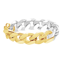 Load image into Gallery viewer, Bowery Curb Chain Ring in 14K Two-Tone Gold
