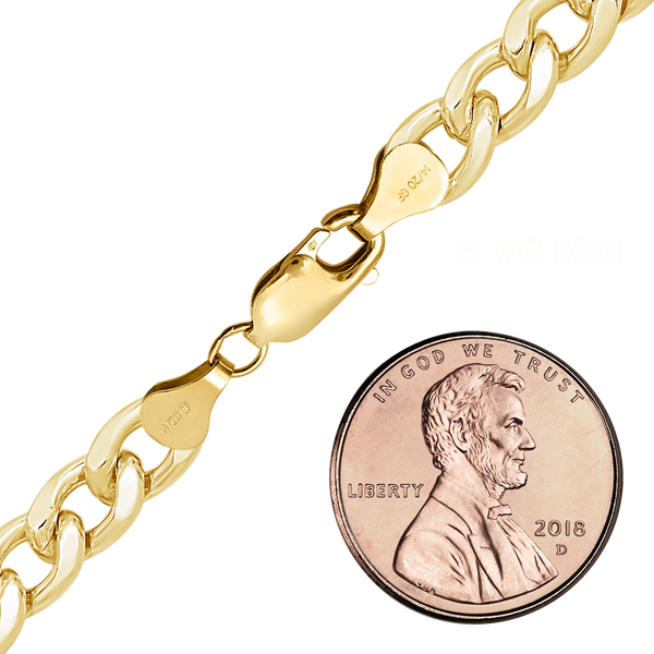 Finished Curb Anklet in 14K Gold-Filled