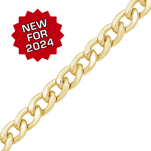 Bulk / Spooled Curb Chain in 14K Gold-Filled (1.60 mm - 5.70 mm)