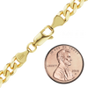 Bowery Curb Chain Anklet in 10K Yellow Gold