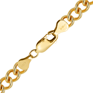 Finished Light Round Curb Bracelet in 14K Gold-Filled