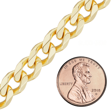 Load image into Gallery viewer, Bulk / Spooled Classic Curb Chain in 14K &amp; 18K Yellow Gold (1.23 mm - 11.00 mm)
