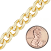 Bulk / Spooled Classic Curb Chain in 14K & 18K Yellow Gold (1.23 mm - 11.00 mm)