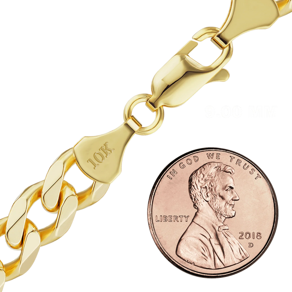 Bowery Curb Chain Bracelet in 10K Yellow Gold
