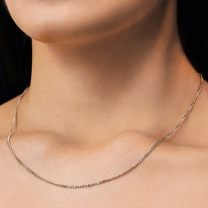 Bowery Curb Chain Necklace in Sterling Silver