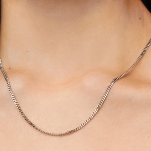 Bowery Curb Chain Necklace in Sterling Silver