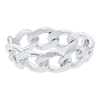South Bowery Curb Chain Ring in Sterling Silver