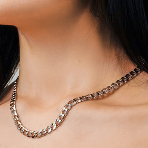 Bowery Curb Chain Necklace in Sterling Silver