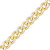 Bulk / Spooled Semi-Solid Curb Chain in 14K Yellow Gold (1.80 mm - 7.30 mm)