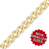 Bulk / Spooled Semi-Solid Curb Chain in 14K Yellow Gold (1.80 mm - 7.30 mm)