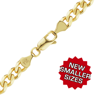 Bowery Semi-Solid Curb Anklet in 14K Yellow Gold