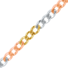 Load image into Gallery viewer, Bulk / Spooled Light Curb Chain in 14K Tri-Color Gold (Cuban) (2.80 mm)
