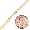 Light Bowery Curb Necklace in 14K Yellow Gold
