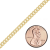Bulk / Spooled Medium Round Curb Chain in 14K Yellow Gold (2.10 mm - 4.10 mm)