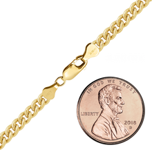 Load image into Gallery viewer, Finished Round Tall Curb Necklace in 14K Gold-Filled
