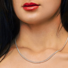Load image into Gallery viewer, Chrystie St. Curb Chain Necklace in Sterling Silver
