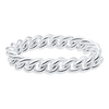 Bowery Curb Chain Ring in Sterling Silver