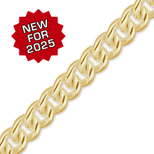 Load image into Gallery viewer, Bulk / Spooled Medium Round Curb Chain in 14K Yellow Gold (2.80 mm - 4.10 mm)
