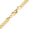 Finished Round Tall Curb Anklet in 14K Gold-Filled