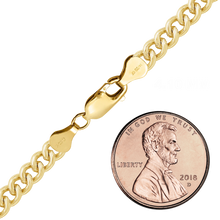 Load image into Gallery viewer, Finished Round Tall Curb Necklace in 14K Gold-Filled
