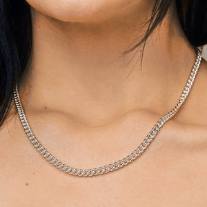 Chrystie St. Curb Chain Necklace in Sterling Silver