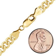 Load image into Gallery viewer, Finished Round Tall Curb Bracelet in 14K Gold-Filled
