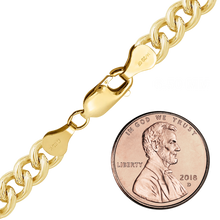 Load image into Gallery viewer, Finished Round Tall Curb Necklace in 14K Gold-Filled
