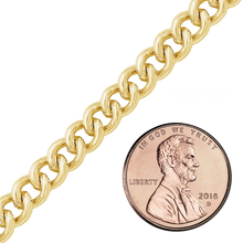 Load image into Gallery viewer, Bulk / Spooled Heavy Round Curb Chain in 14K Gold-Filled (1.50 mm - 6.50 mm)
