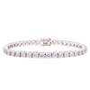Tennis Bracelet with Cubic Zirconia in Sterling Silver (2 mm - 4 mm)