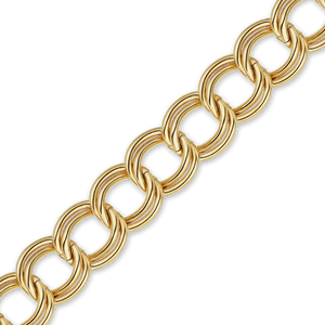 Bulk / Spooled Charm Bracelet Chain in 14K Gold-Filled (4.80 mm)