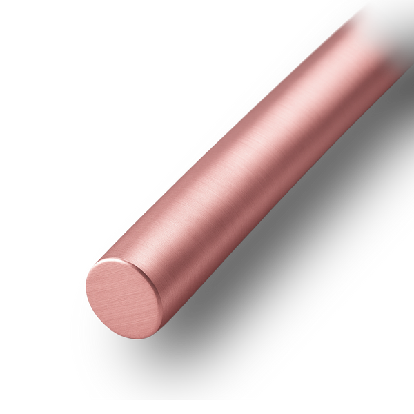 18K Rose Round Medium Wire