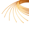Yellow Gold-Filled Round Glitter Wire