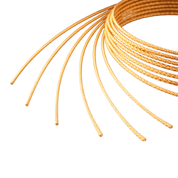 Yellow Gold-Filled Round Glitter Wire