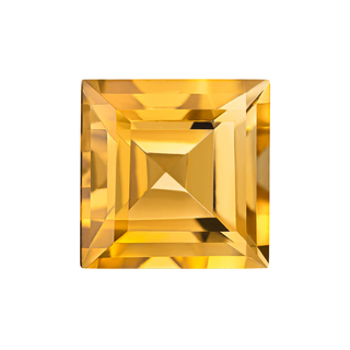 Square AAA Natural Citrine - November Birthstones
