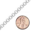 Bulk / Spooled Classic Bizmark Chain in Sterling Silver (1.90 mm - 5.60 mm)