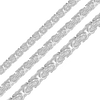 Bulk / Spooled Classic Byzantine Handmade Chain in Sterling Silver (4.50 mm - 6.60 mm)