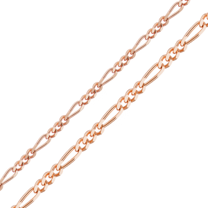 Bulk / Spooled Classic Figaro Chain in 14K Rose Gold (1.50 mm - 1.80 mm)