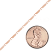 Bulk / Spooled Classic Figaro Chain in 14K Rose Gold (1.50 mm - 1.80 mm)