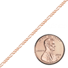 Bulk / Spooled Classic Figaro Chain in 14K Rose Gold (1.50 mm - 1.80 mm)