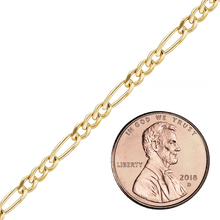 Load image into Gallery viewer, Bulk / Spooled Classic Figaro Chain in 10K Yellow Gold (1.50 mm - 3.00 mm)
