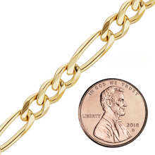 Load image into Gallery viewer, Bulk / Spooled Classic Figaro Chain in 14K &amp; 18K Yellow Gold (1.50 mm - 11.50 mm)
