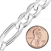 Bulk / Spooled Classic Figaro Chain in Sterling Silver (1.30 mm - 11.00 mm)